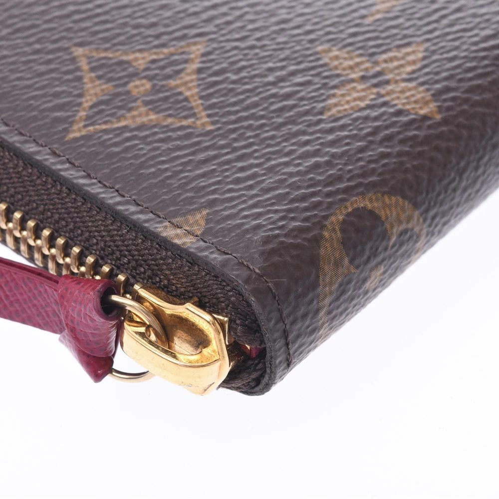 LOUIS VUITTON Monogram Portefeuille Clemence Fuchsia Pink Canvas Long Wallet - Picture 4 of 8